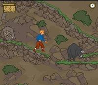 une photo d'Ã©cran de Tintin au Tibet sur Nintendo Super Nes